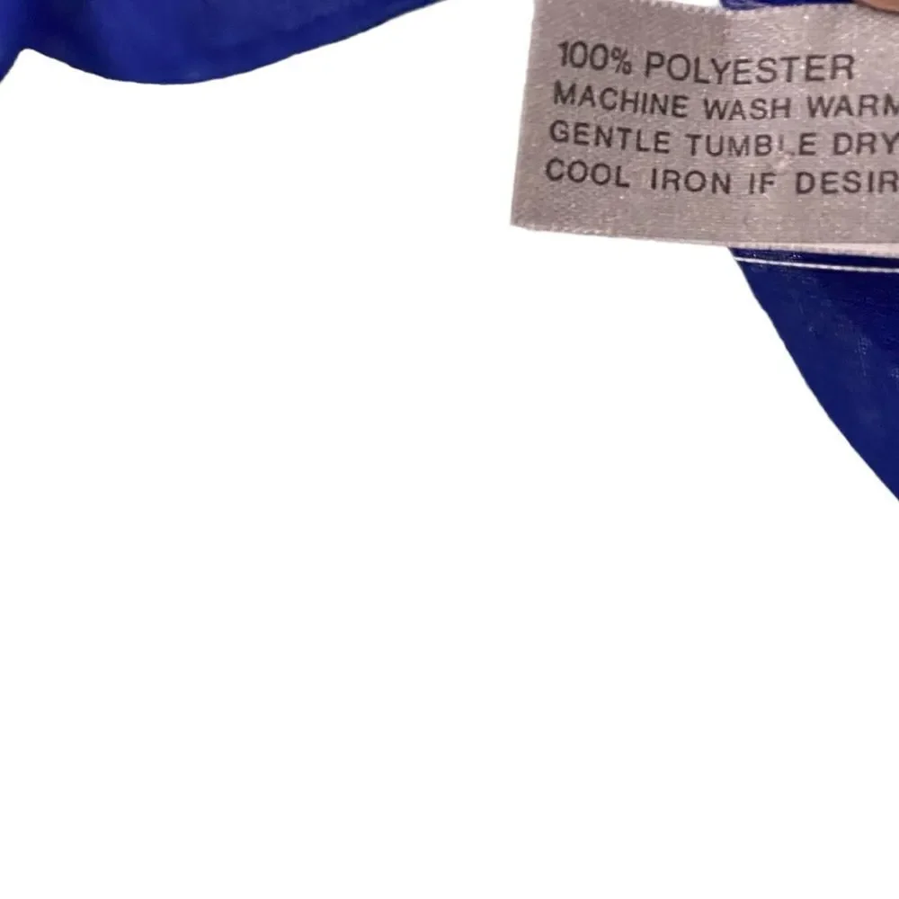 Tres- Elle Made in Italy Rose Print Blue and White Scarf in One Size